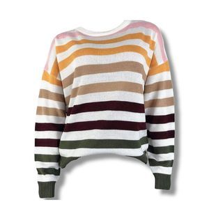 Women's Ribbed Knitted Pullover Sweater